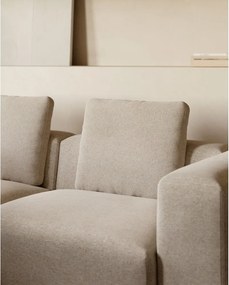 Béžová rohová pohovka (ľavý roh) Blok – Kave Home