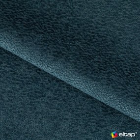 Modrá čalúnená dvojlôžková posteľ s úložným priestorom s roštom 140x200 cm Dizzle – ELTAP