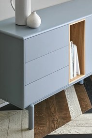 Teulat Corvo komoda do obývačky - Biela - 137 cm