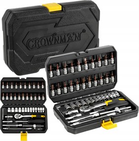 CROWNMAN Box na náradie pre nástrčné kľúče, 46 kusov