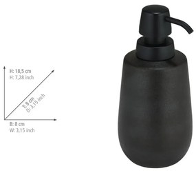 Čierny keramický dávkovač mydla 490 ml Nerno – Wenko