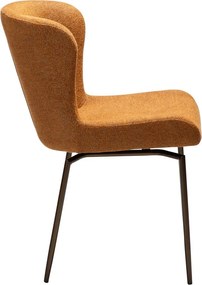 Hnedá čalúnená jedálenská stolička Glam – DAN-FORM Denmark