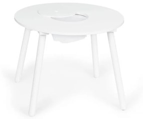 Okrúhly detský stolík s praktickým úložným priestorom a stoličkami