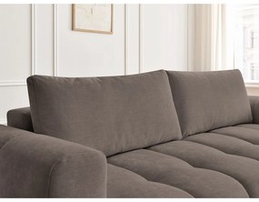 Taupe rozkladacia/s úložným priestorom pohovka 251 cm Fuji – Bobochic Paris