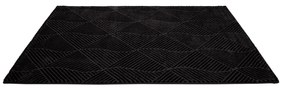 Dekorstudio Jednofarebný koberec FANCY 904 - čierny Rozmer koberca: 140x200cm