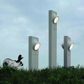 Artemide Ciclope stĺpiková lampa, 2-pl, sivo-biela