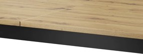 Rozkladací jedálenský stôl Nordi 140x80 cm, dub artisan