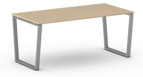 Kancelársky stôl PRIMO IMPRESS, sivostrieborná podnož, 1800 x 900 mm, grafitová