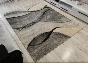 HU Sivý linkovaný koberec Rio 443-L.Grey--L.Grey Rozmer: 60x100 cm