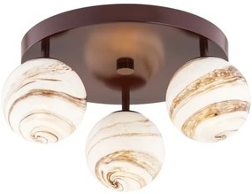 Argon 6292 - Stropné svietidlo FABIO 3xE14/7W/230V alabaster hnedá