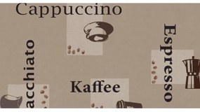 Gumený obrus Cappuccino karamel 385-9008 140 cm. Tovar na mieru.