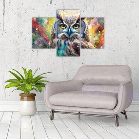 Obraz - Maľba sovy (90x60 cm)