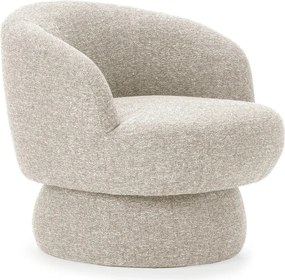 Béžové otočné kreslo Dali – MOME