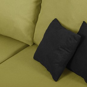 Rozkládací rohová sedací souprava TOMI Zelená