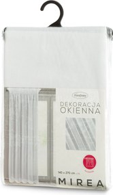 ZÁCLONA NA PÁSKE MIREA 140X270 CM BIELA