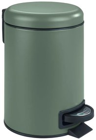 Zelený kôš do kúpeľne Wenko Leman, 3 l