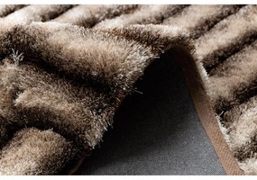Luxusný kusový koberec shaggy Jansen hnedý 120x160cm