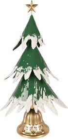 Christmas Decoration Figurine Christmas Tree 26x20x50 Cm Green Metal - 26*20*50 cm