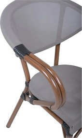 Béžová kovová záhradná stolička Toskana – Garden Pleasure