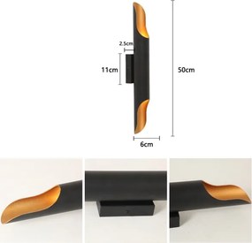 Brilagi - Nástenné svietidlo KALMAR 2xE27/40W/230V čierna/bronzová