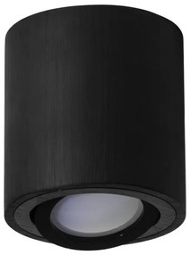 KOBI Podhľadové bodové svietidlo B7094 výklopné, kruhové - čierna + pätica GU10