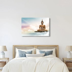 Obraz - Budha dozerajúci na zemi (90x60 cm)