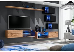 Obývacia Stena Switch Xxiv Wotan/Čierna