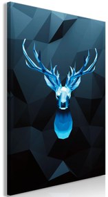 Artgeist Obraz - Ice Deer (1 Part) Vertical Veľkosť: 40x60, Verzia: Premium Print