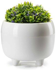 PLASTOVÝ KVETINÁČ BOTANICA 23X18 CM KRÉMOVÁ