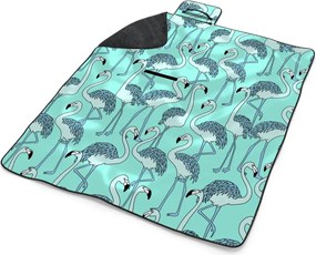 Sablio Plážová deka Plameniaky: 200x140 cm