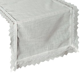 OBRUS 35X180 CM BIELY