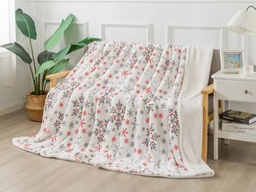 XPOSE® Mikroplyšová  deka SNOWFALL  s baránkom 140x200 cm