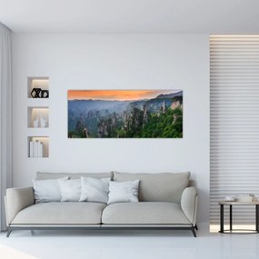 Obraz - Národný lesný park Zhangjiajie (120x50 cm)