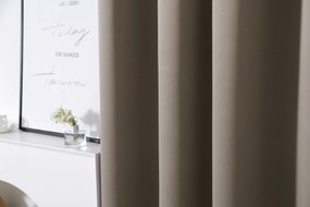 Svetlohnedý záves OXFORD 140x250 cm Zavesenie: Riasiaca páska