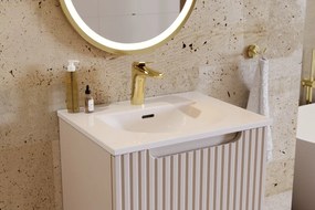 Závěsná skříňka Nova Sky se zápustným umyvadlem 60 cm dub coast evoke