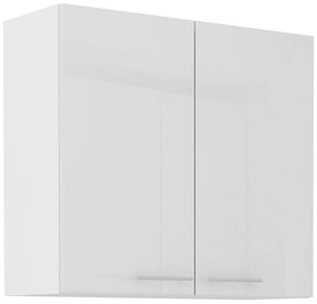 Kuchynská skrinka Lara 80g-72 2f Mdf biely lesk