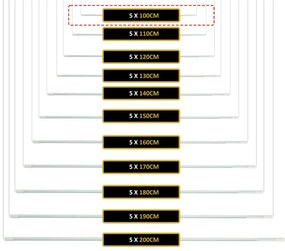 Erga Erga, stropný vešiak na sušenie bielizne 5x100 cm, biela, ERG-SEP-10SUSSUF5PP10