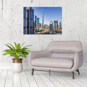 Sklenený obraz - Dubajskej ráno (70x50 cm)