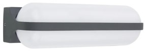 GLOBO Vonkajšie nástenné LED svietidlo HONNA, 20 W, teplá biela, antracit, IP54