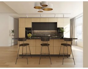 Stropné svietidlo SPACE 4xE27/60W/230V béžová/zlatá