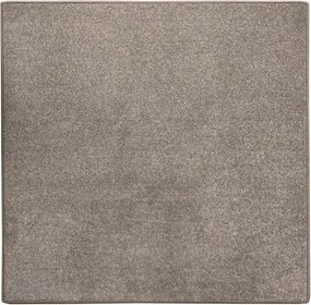 Vopi, Kusový koberec Messina hnedá štvorec, 150x150, hnedá, obývacia izba