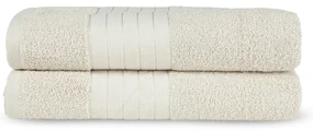 Béžové froté bavlnené osušky v súprave 2 ks 70x140 cm – Good Morning