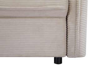 Rozkladacia pohovka APARTMENT 215 cm rebrovaná béžová