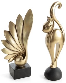 DEKORAČNÁ SOŠKA TYLOR 18X9X35 CM ZLATÁ