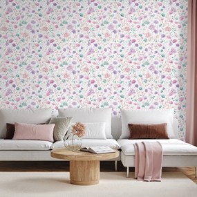 Samolepiaca fototapeta jemné pastelové kvietky