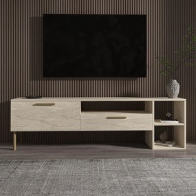 TV stolík/skrinka Paria (travertín). Akcia -15%. Vlastná spoľahlivá doprava až k Vám domov. 1121628