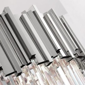 Toolight Toolight, krištáľové stropné svietidlo 4xE14 APP1480-1C, chrómová, OSW-05060