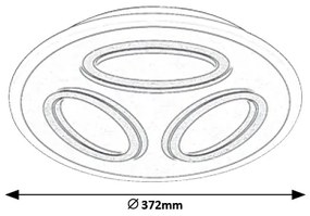 RABALUX Stropné LED osvetlenie ROCHELLE, 40W, denná biela, 40cm, okrúhle