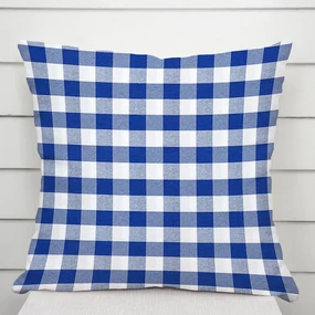 Biante Dekoračná obliečka na vankúš Rebeka RE-007 Modro-biela kocka veľká 50 x 70 cm