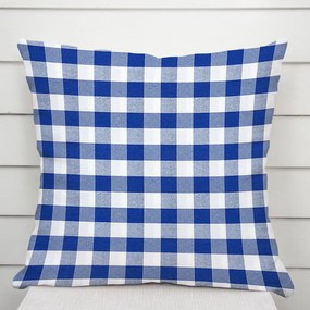 Biante Dekoračná obliečka na vankúš Rebeka RE-007 Modro-biela kocka veľká 70 x 90 cm